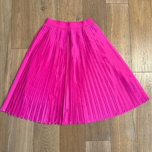Bright pink skirt